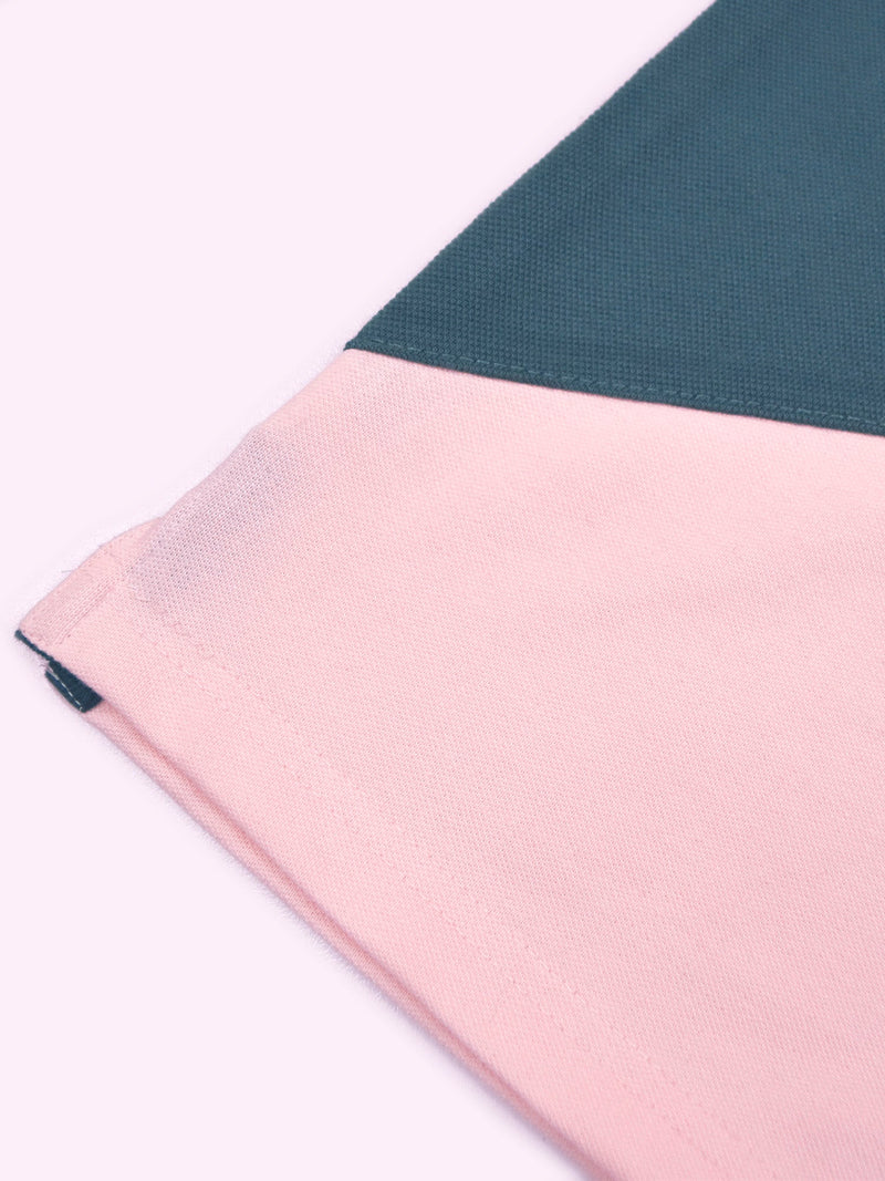 HB Summer P.Q Polo Shirt For Kids-Light Pink with Dark Zinc-RT277