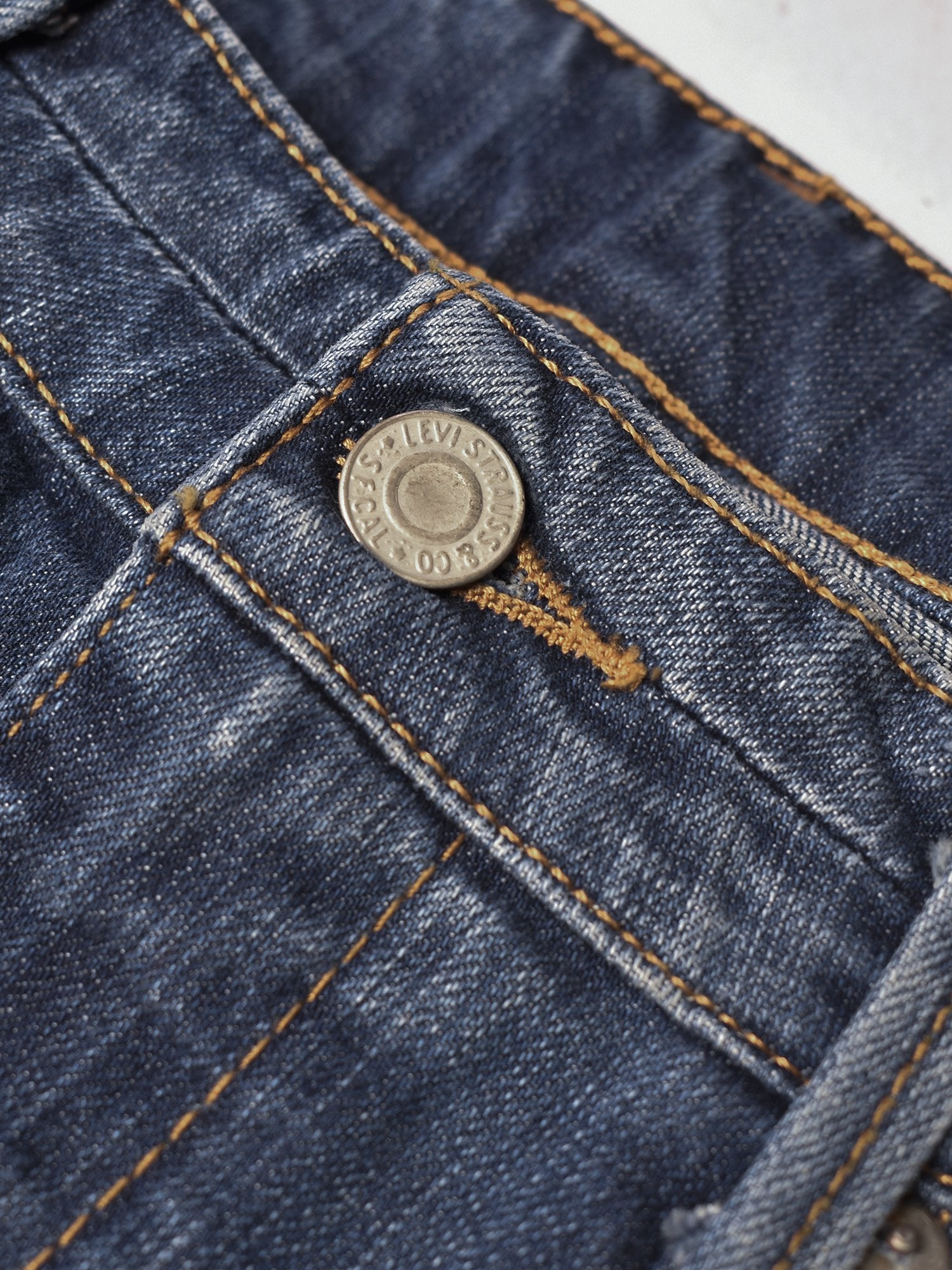Levi's Jeans Mid Rise Skirt For Girls-Blue Faded-F192