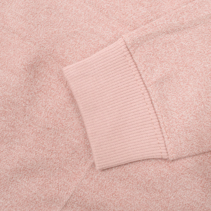Terry Fleece Sweatshirt For Kids-Light Pink Melange-BE12797