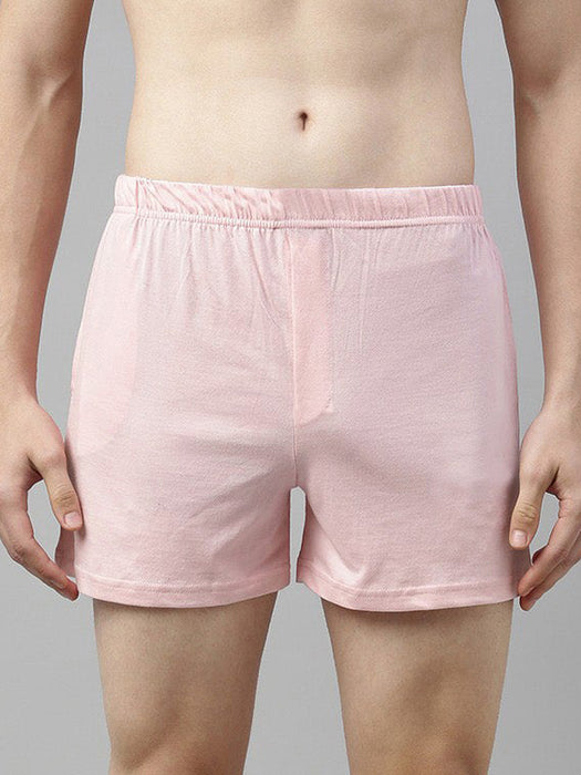 M-17 Single Jersey Boxer Short For Men-Light Pink-RT833