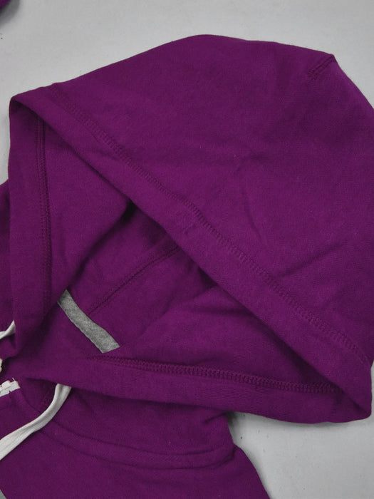 Nyc Polo Fleece Zipper Hoodie For Men-Dark Purple-BE15775