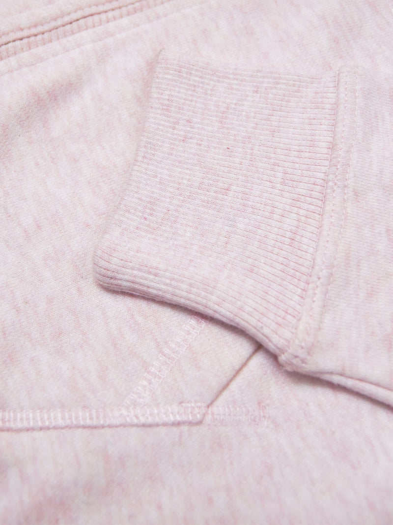Adidas Terry Fleece Zipper Hoodie For Men-Pink Melange-BE16713