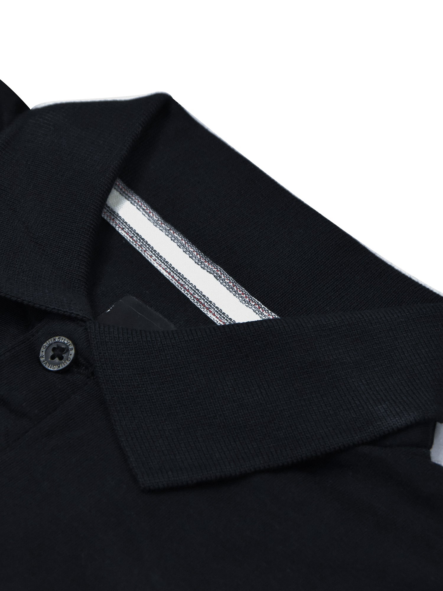 Quick Silver Single Jersey Half Sleeve Polo For Men-Black-RT809