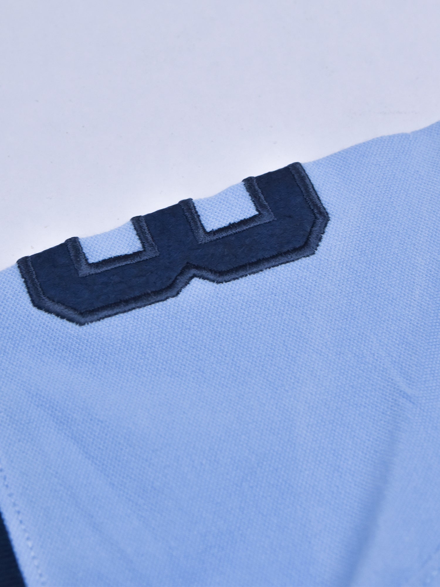 U.S.P.A Stylish Pique Summer Polo For Men-Dark Sky with White & Navy Stripe-RT787