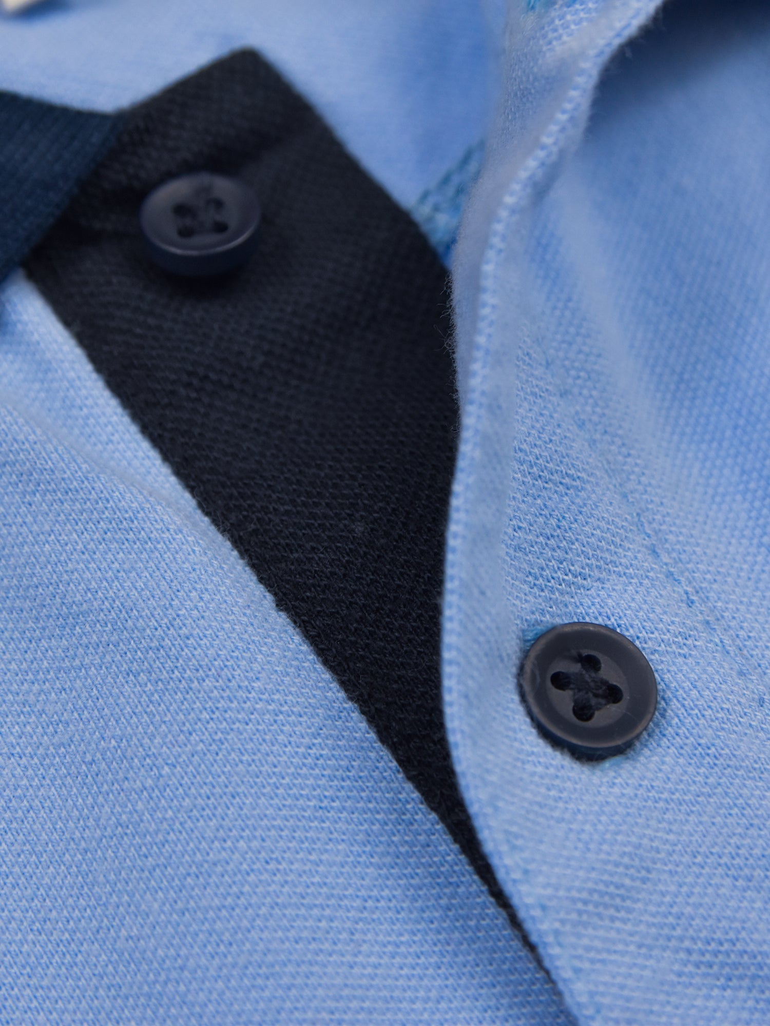 U.S.P.A Stylish Pique Summer Polo For Men-Dark Sky with White & Navy Stripe-RT787