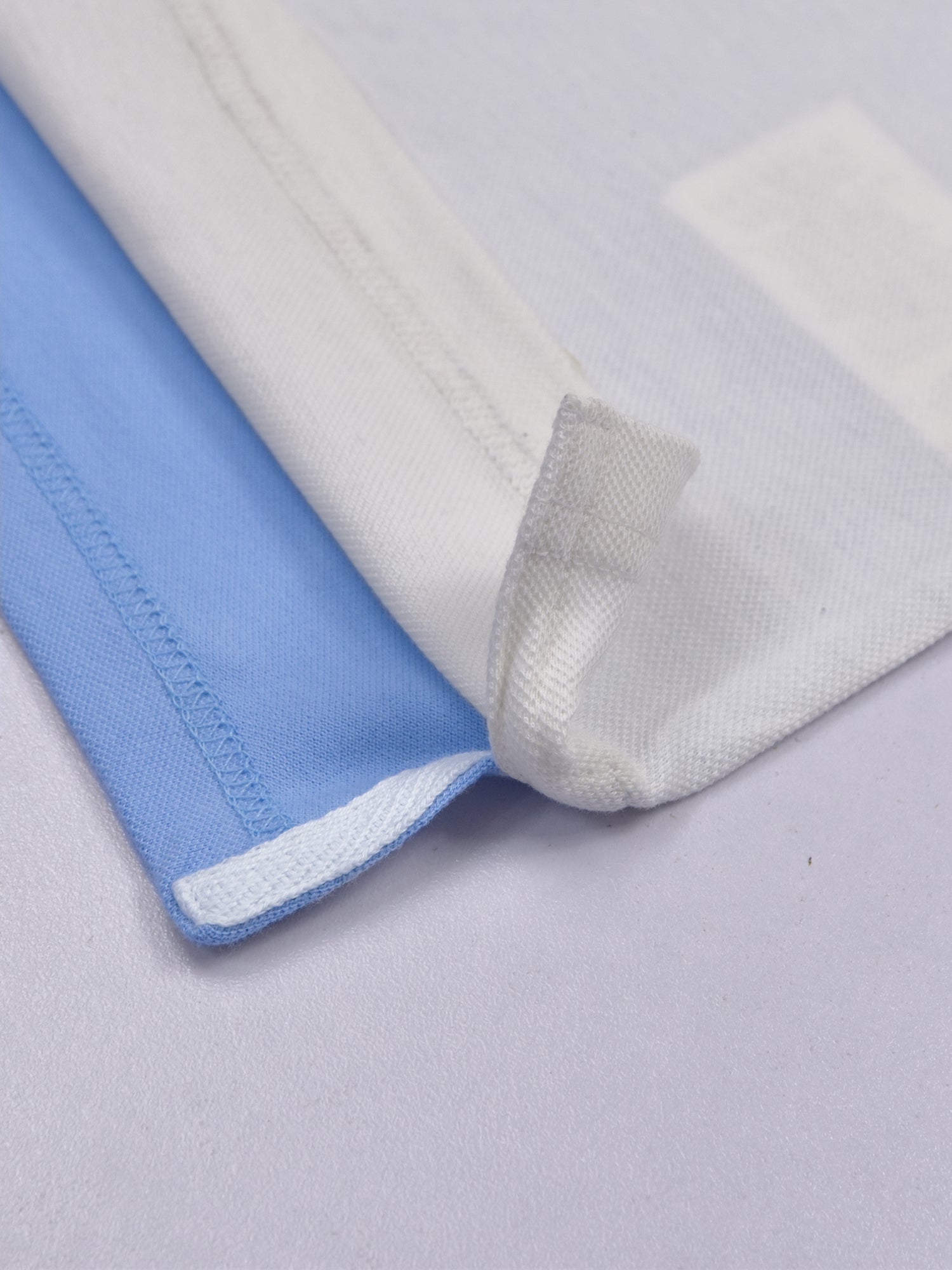 U.S.P.A Stylish Pique Summer Polo For Men-Dark Sky with White & Navy Stripe-RT787