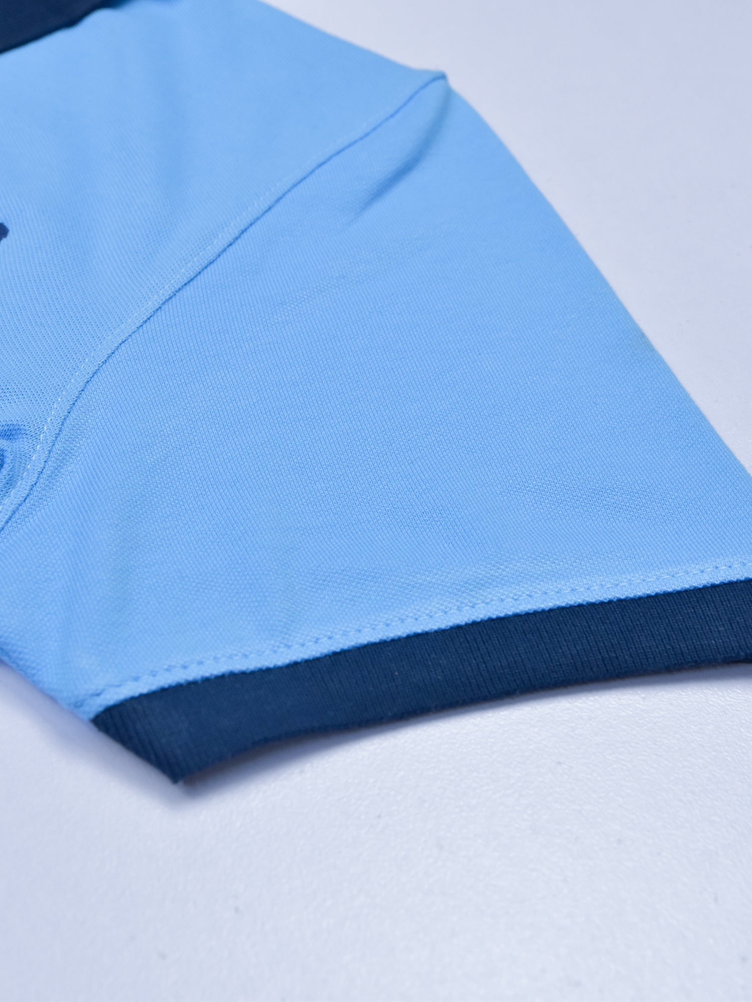 PRL Stylish Pique Summer Polo For Men-Sky & Navy-RT784
