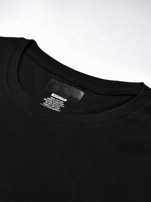 BB Single Jersey Sleeveless Tee Shirt For Men-Black-RT2482