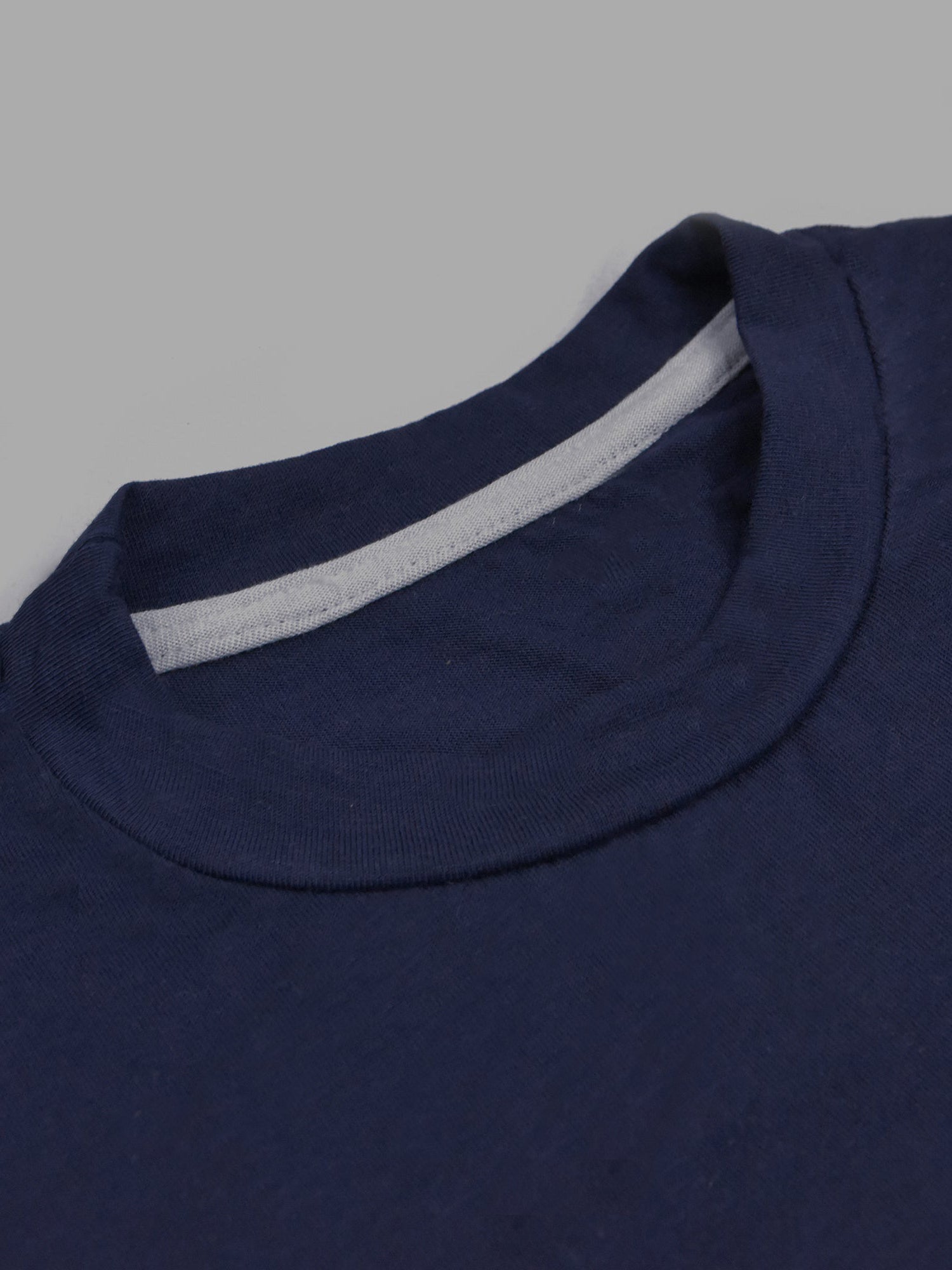 Next Single Jersey Crew Neck Tee Shirt For Men-Dark Blue-BE16798