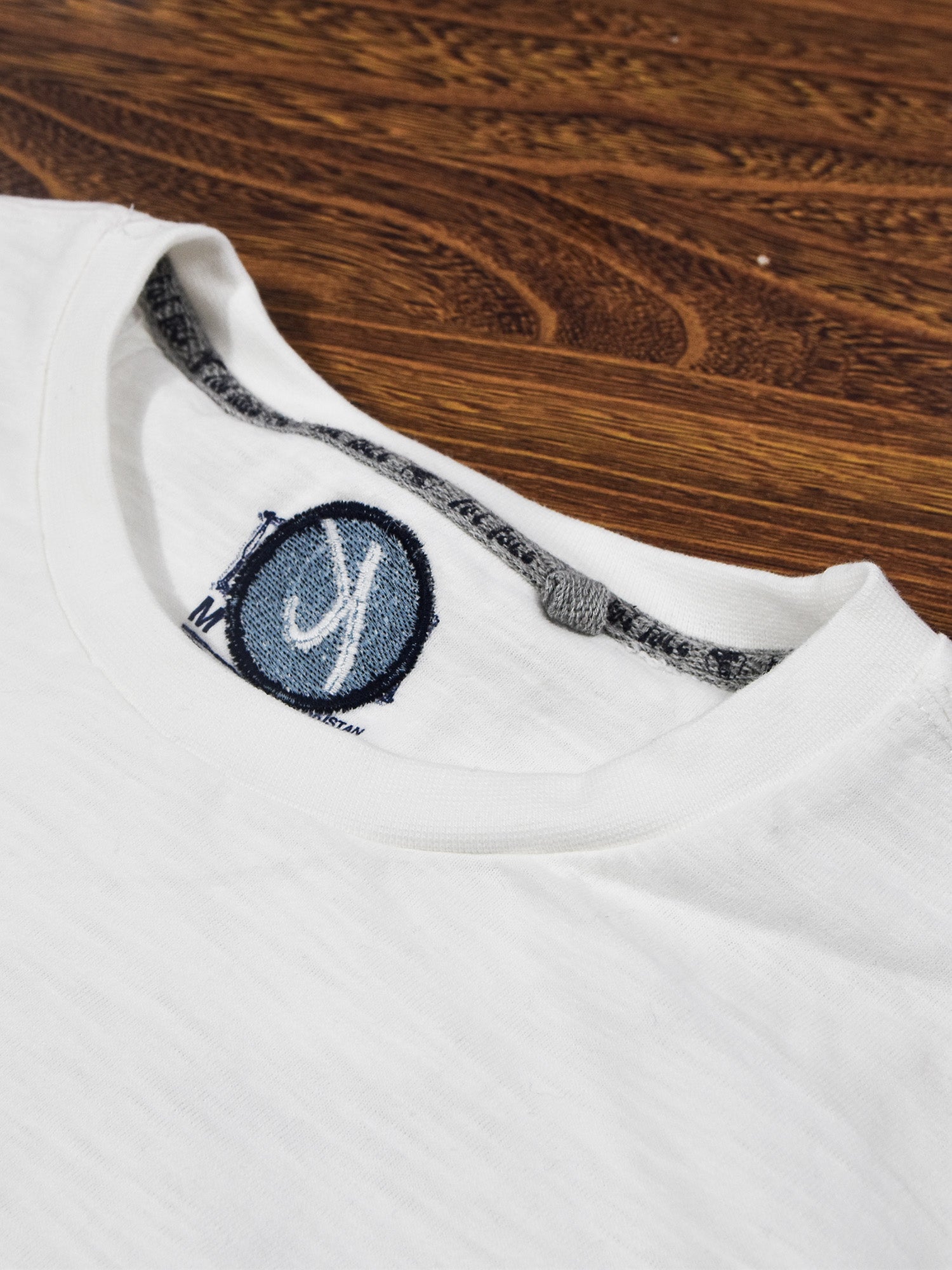 FF Single Jersey Crew Neck Tee Shirt For Men-White with Print-BE16891