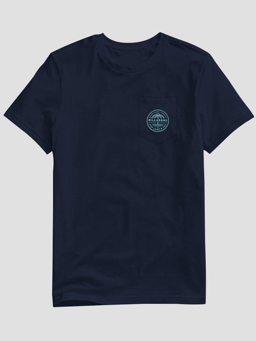 BB Single Jersey Crew Neck Tee Shirt For Men-Navy-BE16897