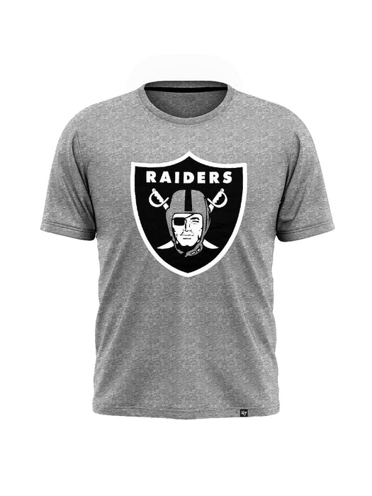 47 Single Jersey Crew Neck Tee Shirt For Men-Grey Melange-BE14766