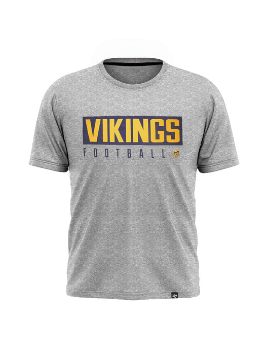 47 Single Jersey Crew Neck Tee Shirt For Men-Grey Melange-AN2914