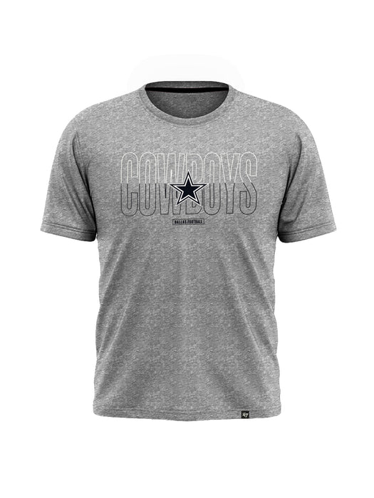 47 Single Jersey Crew Neck Tee Shirt For Men-Grey Melange-BE14761