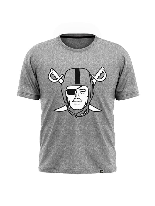 47 Single Jersey Crew Neck Tee Shirt For Men-Grey Melange-BE14766