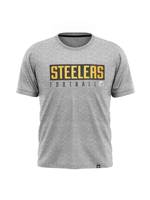 47 Single Jersey Crew Neck Tee Shirt For Men-Grey Melange-AN2914