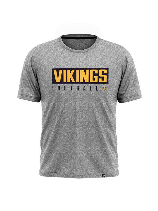 47 Single Jersey Crew Neck Tee Shirt For Men-Grey Melange-BE14766