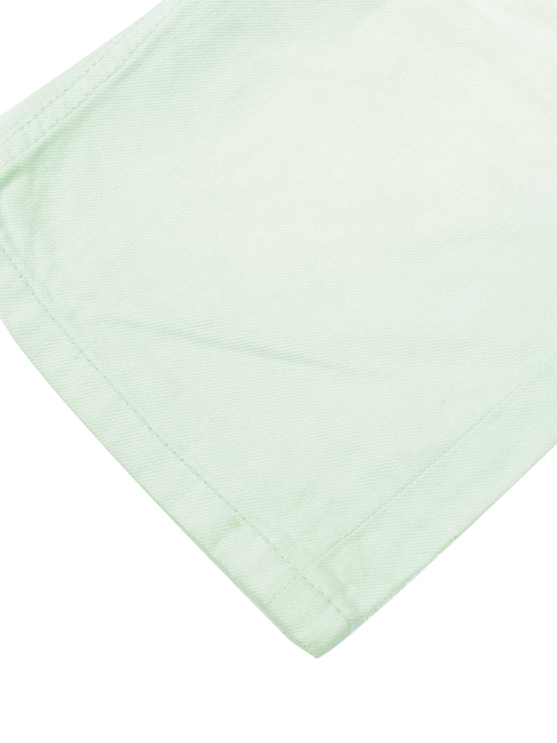 Next Denim Short For Ladies-Cyan Green Faded-F344