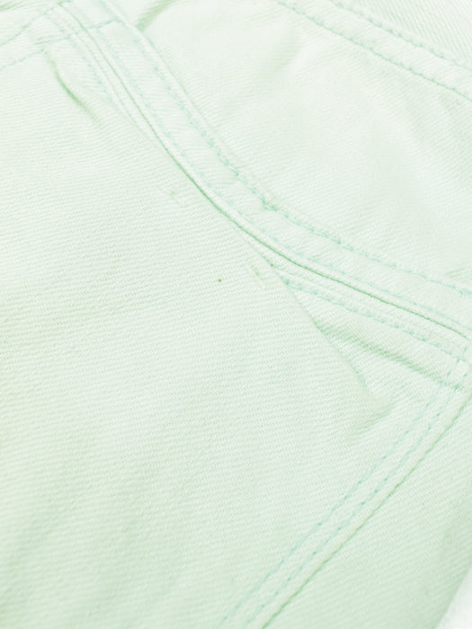 Next Denim Short For Ladies-Cyan Green Faded-F344