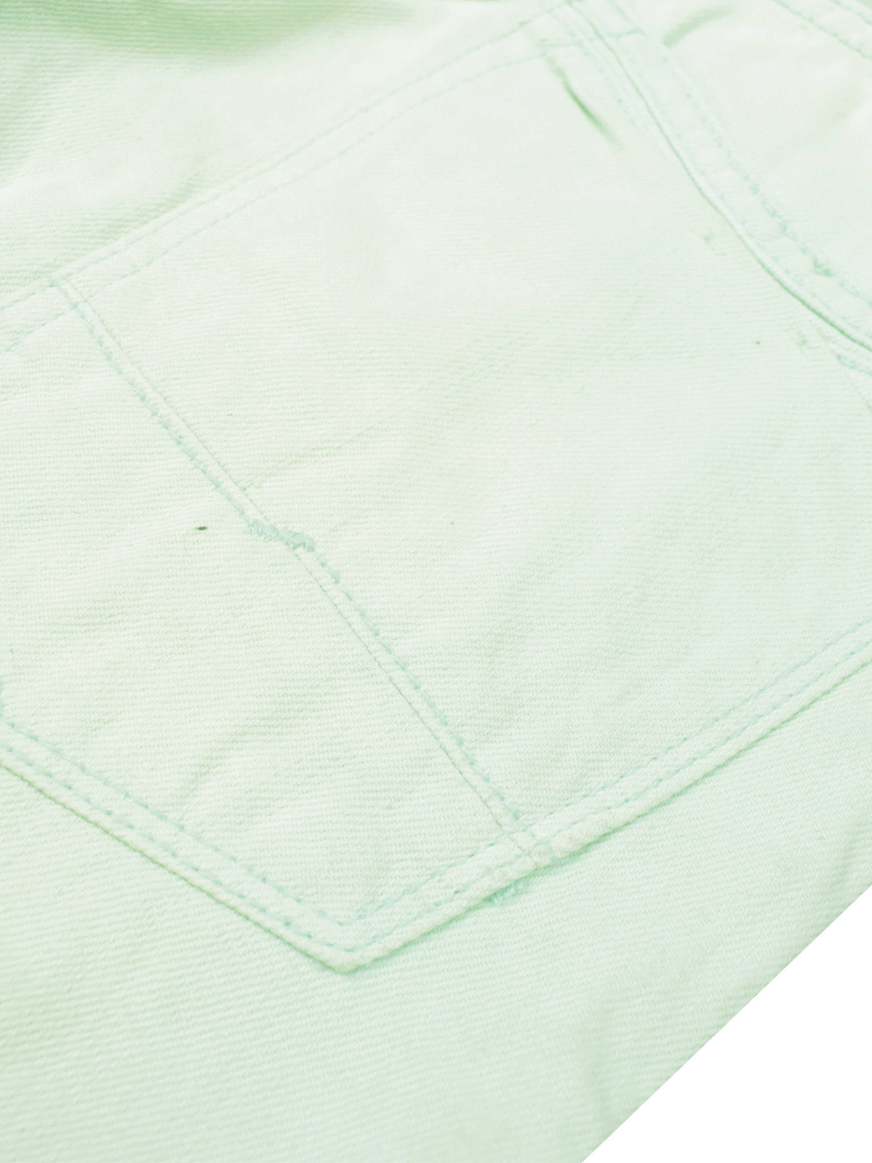 Next Denim Short For Ladies-Cyan Green Faded-F344
