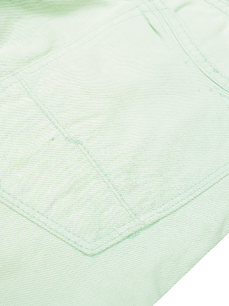 Next Denim Short For Ladies-Cyan Green Faded-F344