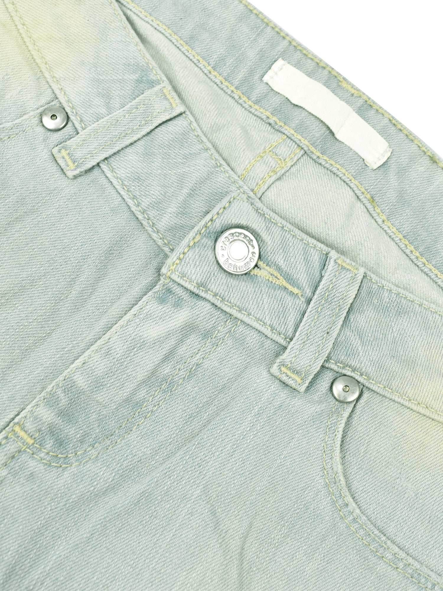 Next Denim Short For Ladies-Sky Blue Faded-F34