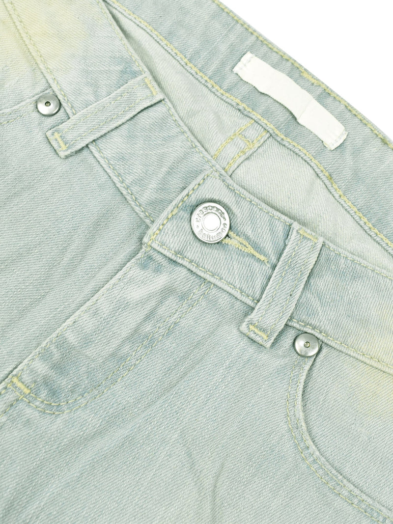 Next Denim Short For Ladies-Sky Blue Faded-F34