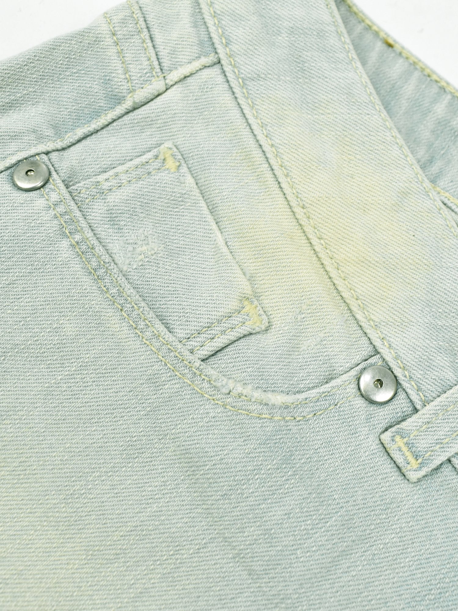 Next Denim Short For Ladies-Sky Blue Faded-F34