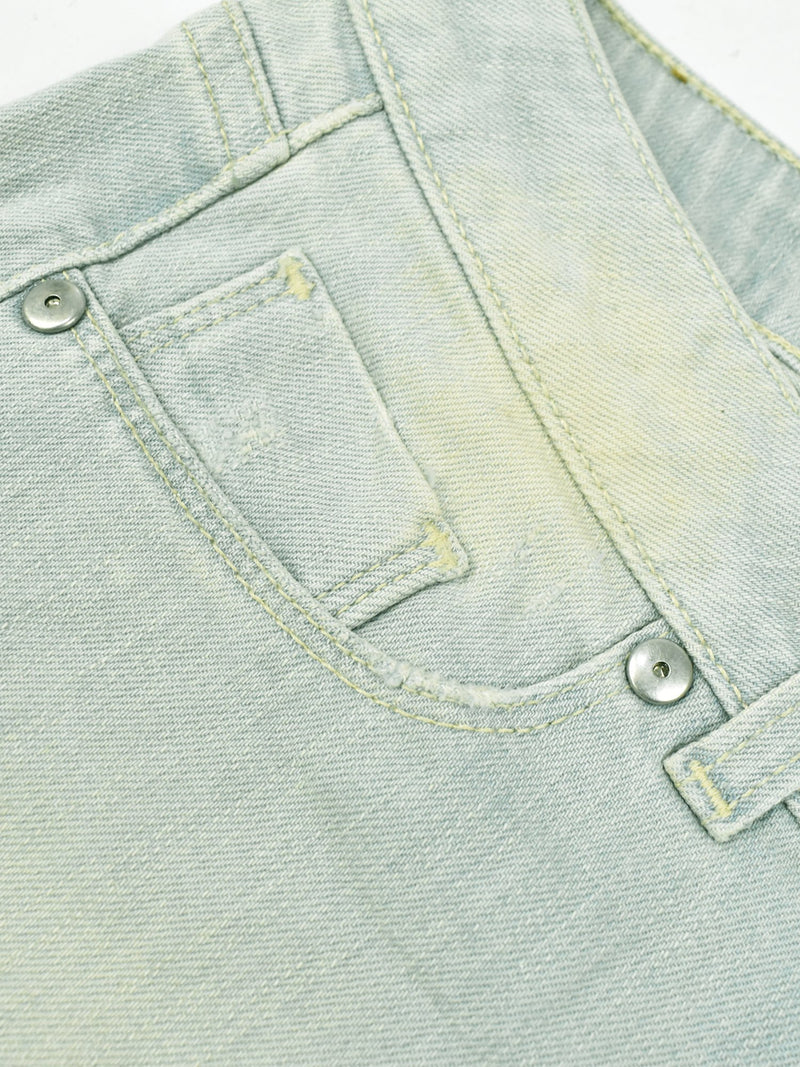 Next Denim Short For Ladies-Sky Blue Faded-F34