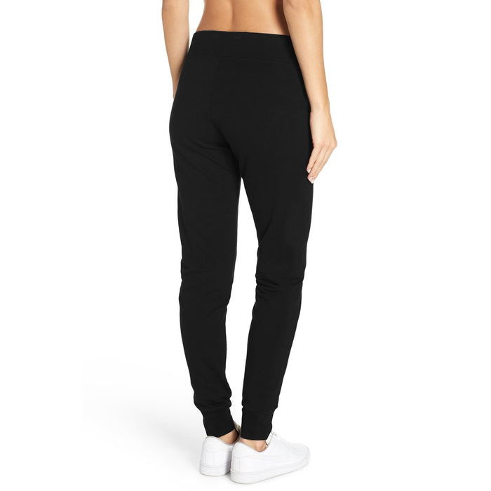 NK Terry Fleece Slim Fit Pant Style Trouser For Ladies-Black-BE12884