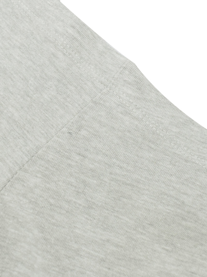 Next Summer Signle Jersey Short For Kids-Grey Melange-AN2857