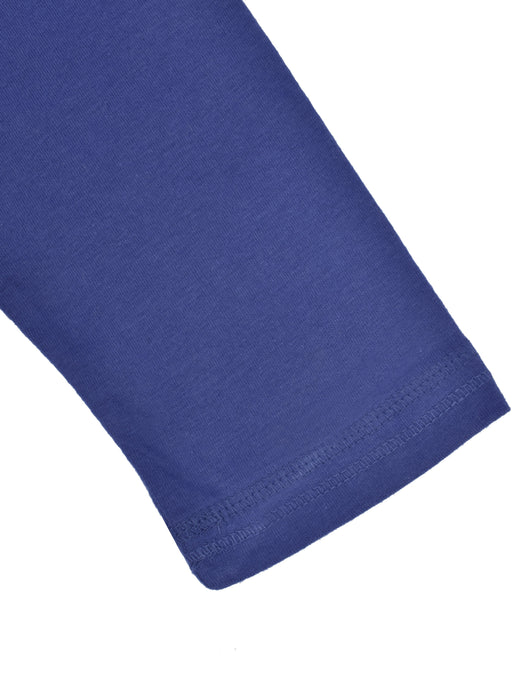 NFL Raglan Sleeve Crew Neck Tee Shirt For Ladies-White & Dark Blue-RZ02