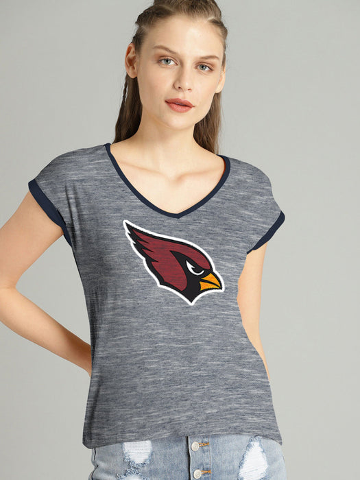 NFL Single Jersey Boxy V Neck Tee Shirt For Ladies-BE14604