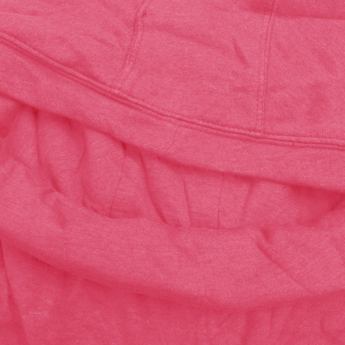 NK Fleece Funnel Neck Pullover Hoodie For Men-Pink With Dark Navy Embroidery-SP4538