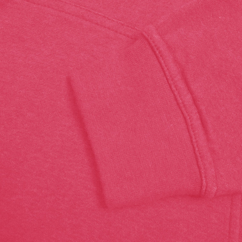 NK Fleece Funnel Neck Pullover Hoodie For Men-Pink With Dark Navy Embroidery-SP4538
