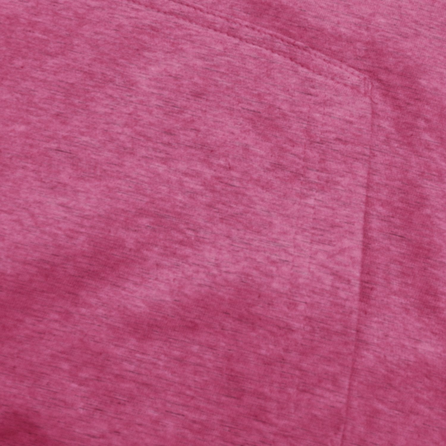 NK Fleece Funnel Neck Pullover Hoodie For Men-Pink Melange With Dark Navy Embroidery-SP4529