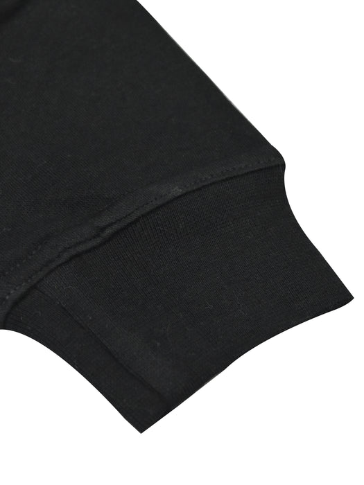 NK Fleece Cowl Neck Pullover Hoodie For Men-Black-RT1369