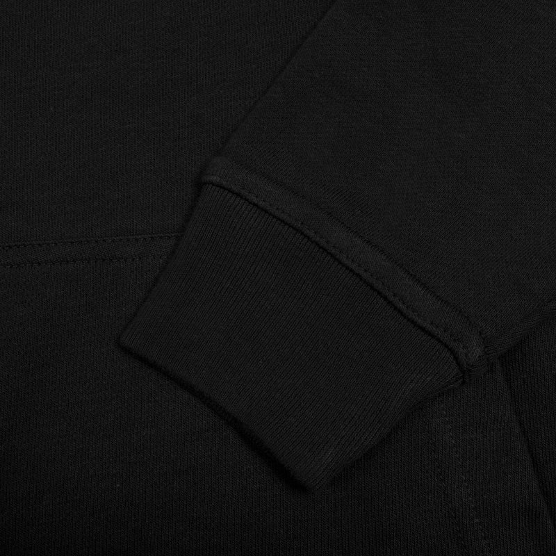 NK Terry Fleece V Neck Hoodie For Ladies-Black-BE13972
