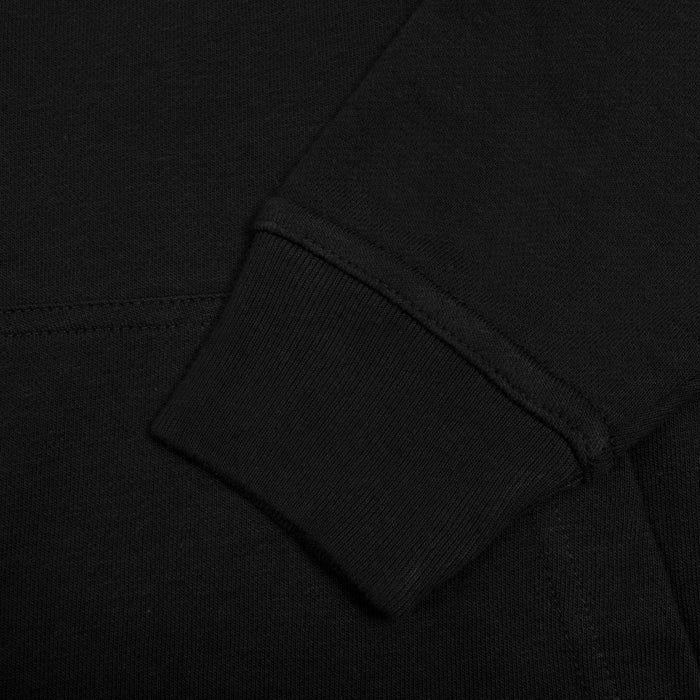 NK Terry Fleece V Neck Hoodie For Ladies-Black-BE13972