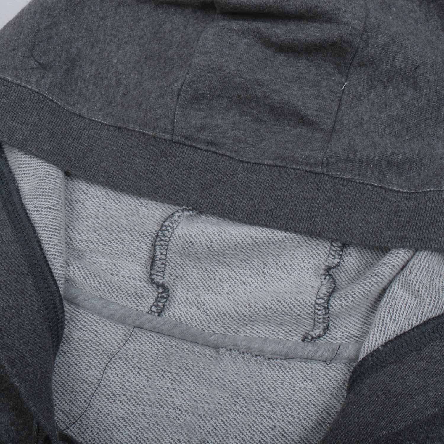 NK Terry Fleece Lace Up Hoodie For Ladies-Charcoal Melange-BE10458