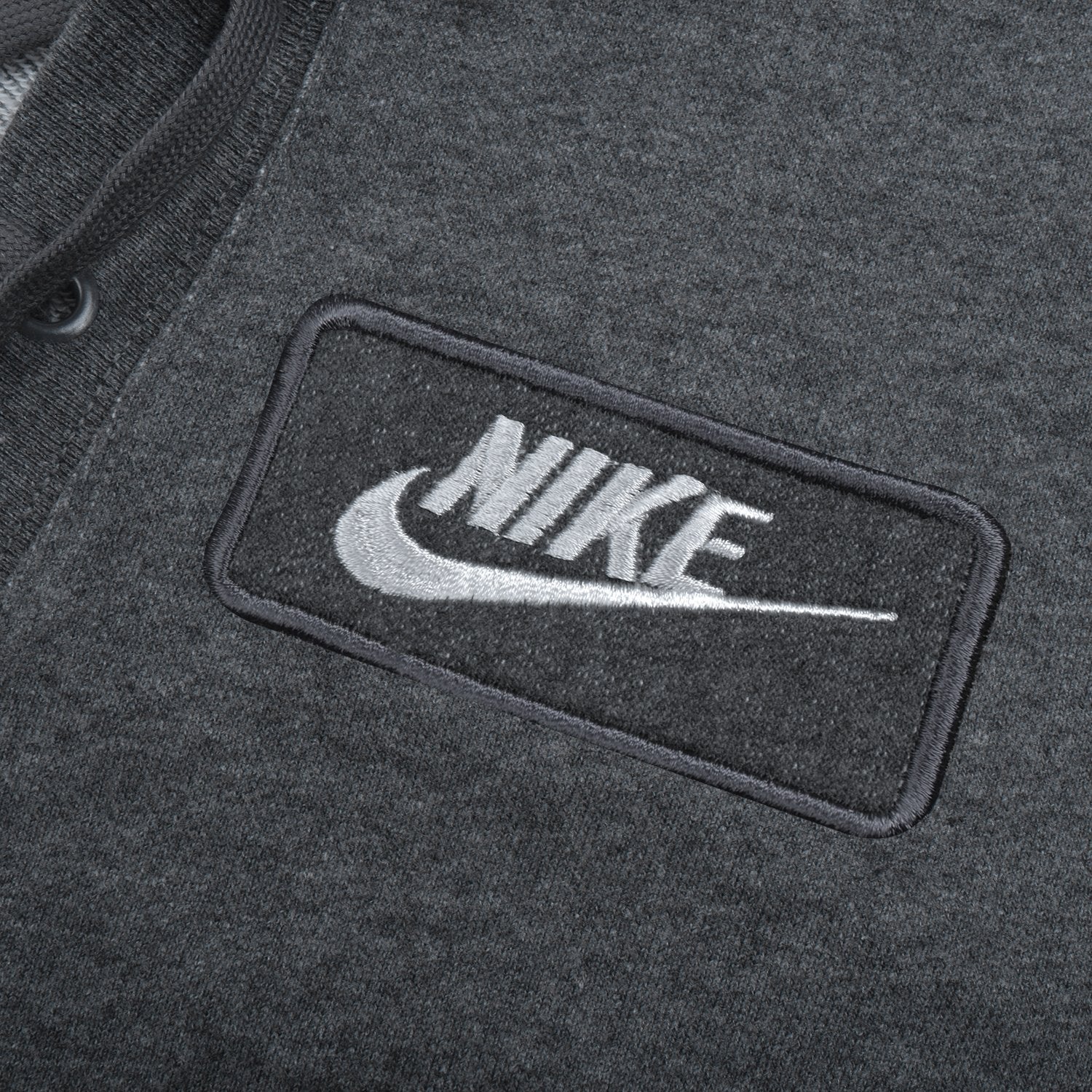 NK Terry Fleece Lace Up Hoodie For Ladies-Charcoal Melange-BE10458