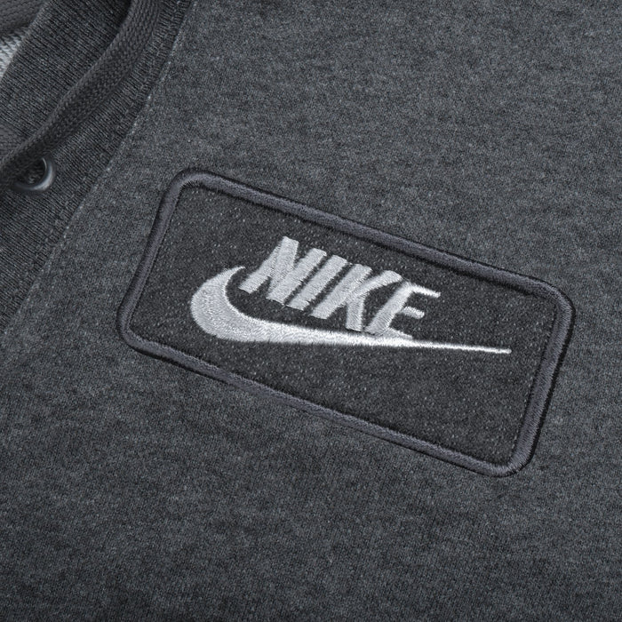 NK Terry Fleece Lace Up Hoodie For Ladies-Charcoal Melange-BE10458