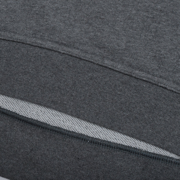 NK Terry Fleece Lace Up Hoodie For Ladies-Charcoal Melange-BE10458