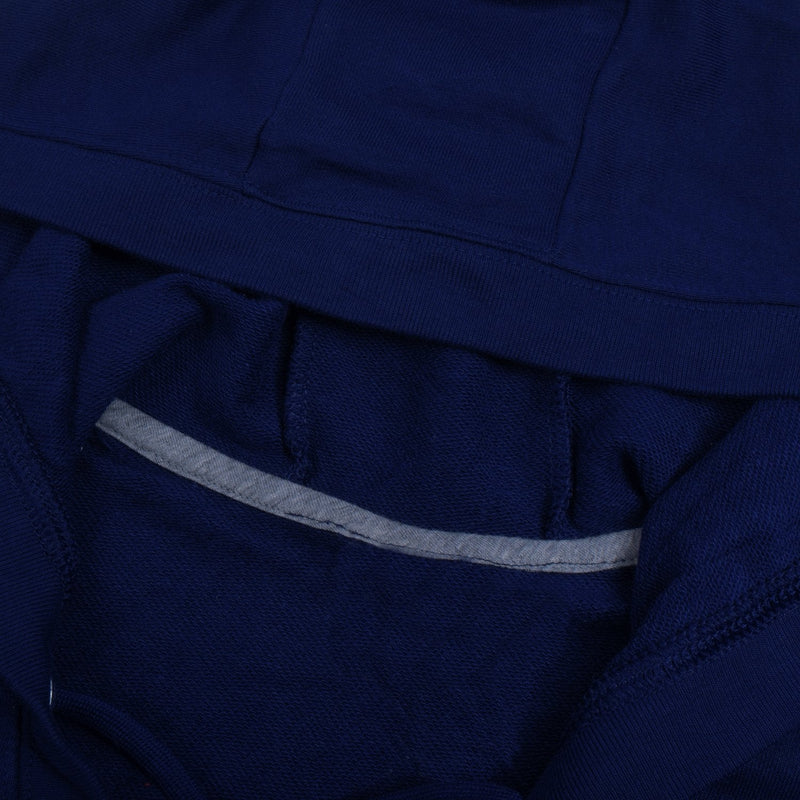 NK Terry Fleece Lace Up Hoodie For Ladies-Dark Royal Blue-BR116