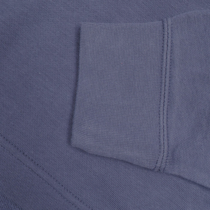 NK Terry Fleece Raglan Sleeve Crop Lace Up Sweatshirt For Women-Corn Flower Blue-BR12905