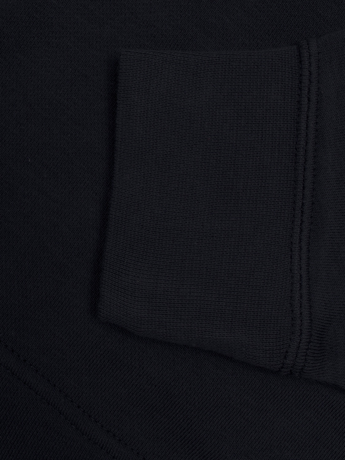 NK Terry Fleece Raglan Sleeve Crop Sweatshirt For Women-Black-RT2160