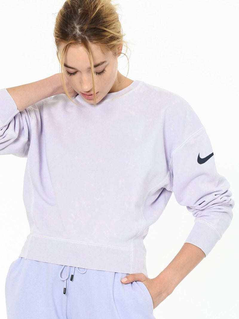 Nk Terry Fleece Rebel Sweatshirt For Ladies-Purple Faded-RT2159