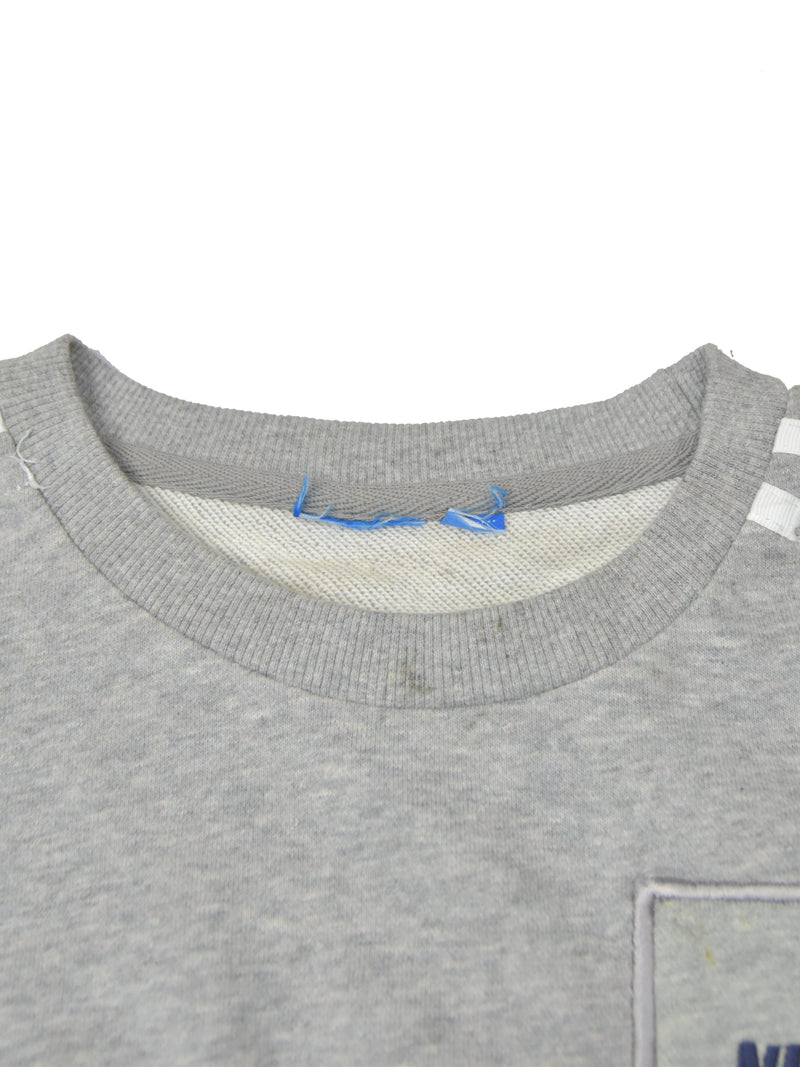 NK Terry Fleece Sweatshirt For Women-Grey Melange-AN6085