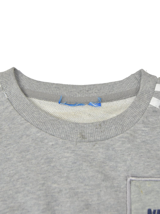 NK Terry Fleece Sweatshirt For Women-Grey Melange-AN6085