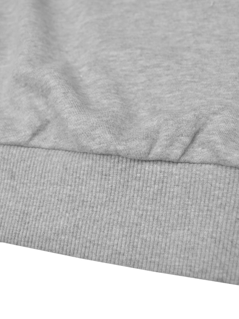 NK Terry Fleece Sweatshirt For Women-Grey Melange-AN6085